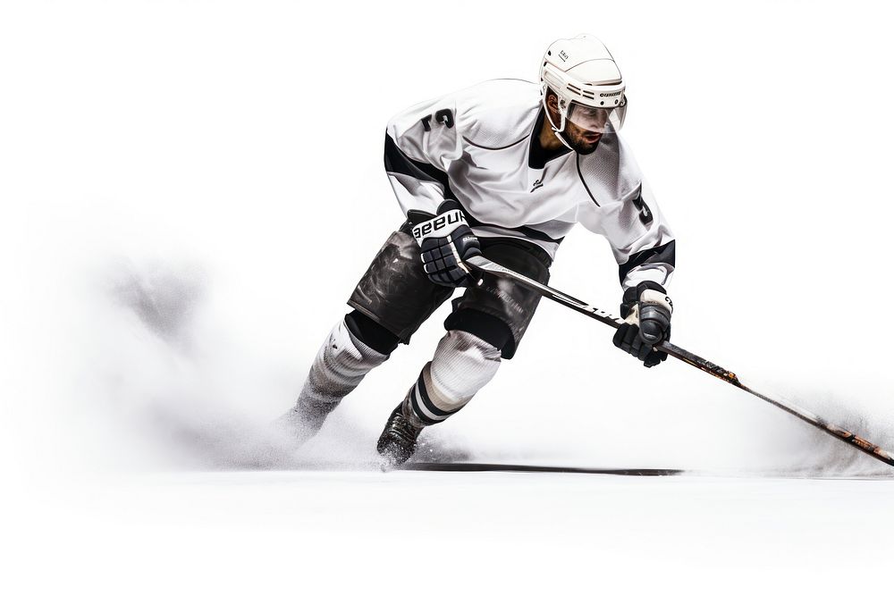 Hockey player sports helmet adult. AI generated Image by rawpixel.