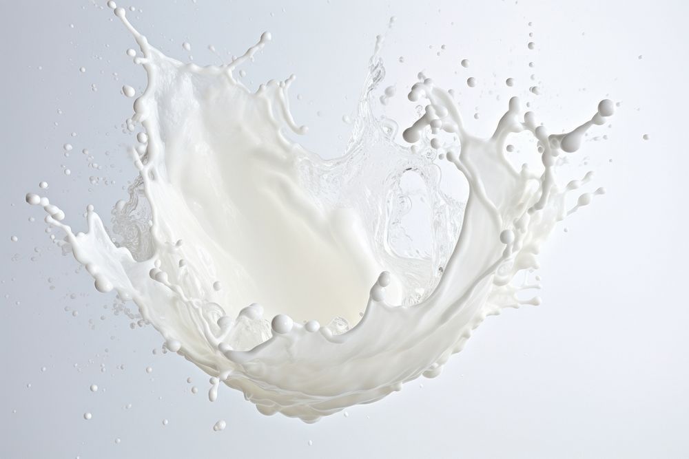 Milk splashing white splattered simplicity. AI generated Image by rawpixel.