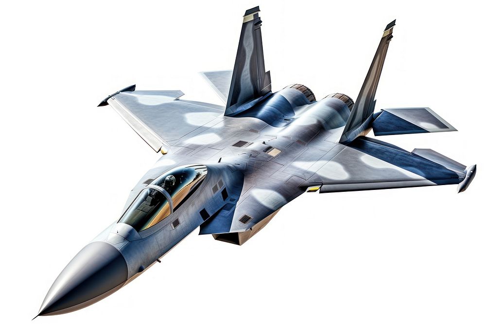 Modern fighter jet aircraft airplane vehicle. AI generated Image by rawpixel.