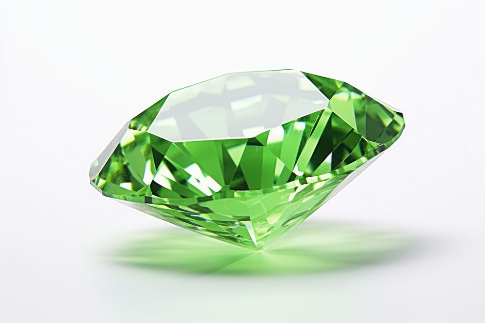 Green dimond gemstone jewelry diamond. AI generated Image by rawpixel.