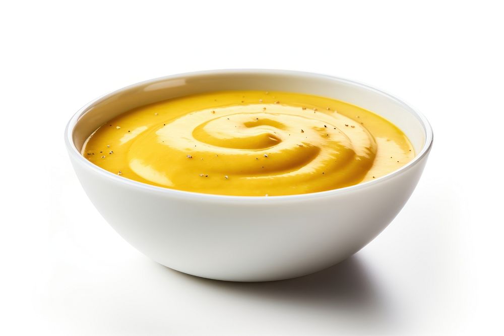 Mustard sauce bowl food dish. AI generated Image by rawpixel.