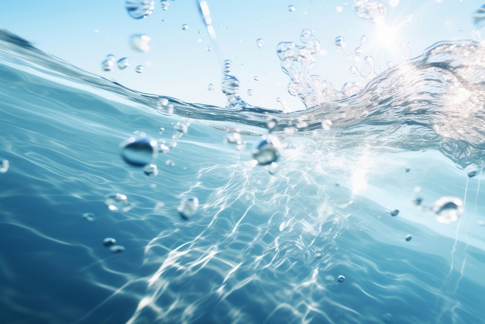 Water splashes outdoors nature ocean. AI generated Image by rawpixel.