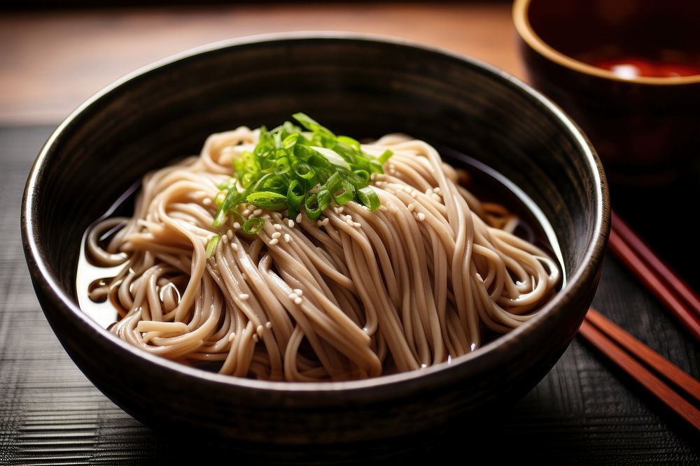 Cold somen noodle food soup. AI generated Image by rawpixel.