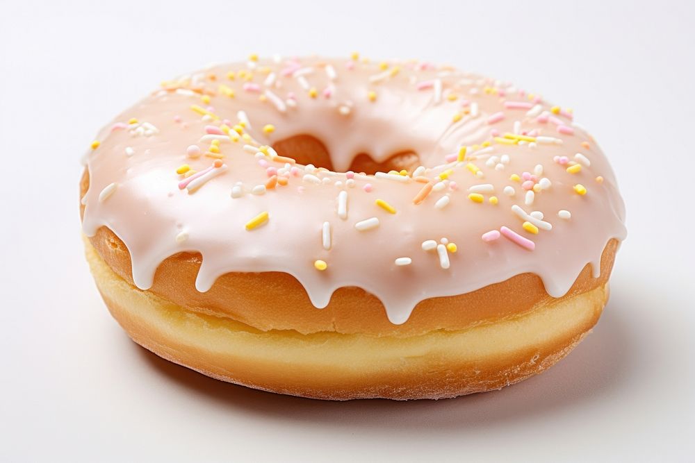 Glazed donut dessert food cake. AI generated Image by rawpixel.