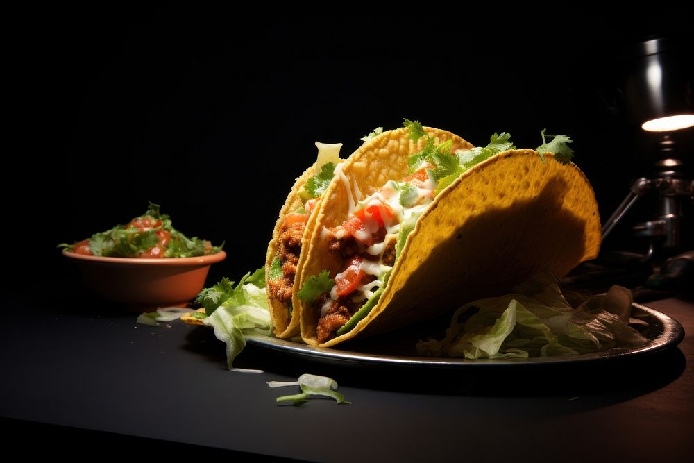 Taco sandwich food vegetable. AI generated Image by rawpixel.