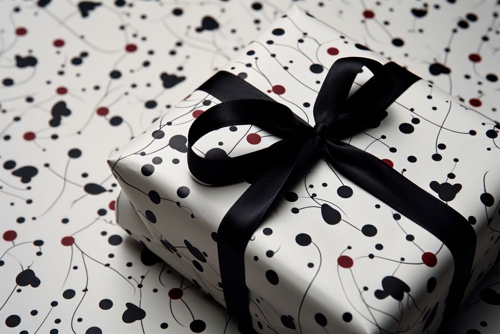 Gift wrapping paper celebration surprise outdoors. AI generated Image by rawpixel.