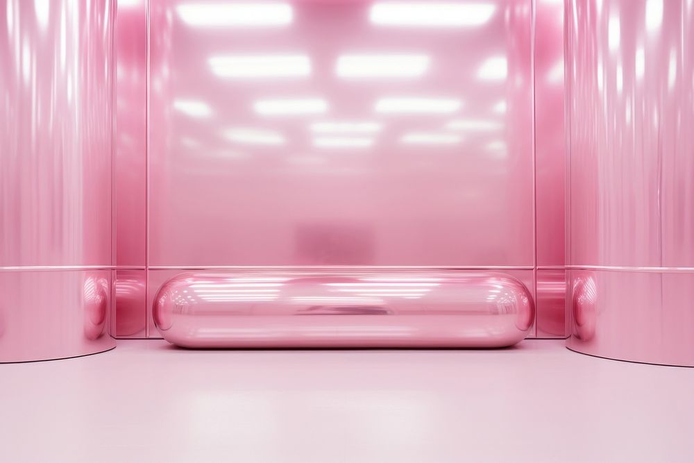 Pink chrome texture backdrop architecture magenta absence. AI generated Image by rawpixel.