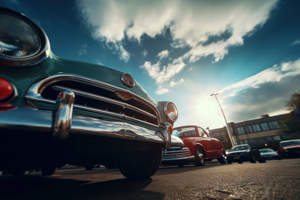 Car headlight vehicle transportation. AI generated Image by rawpixel.