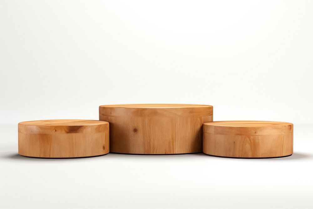 Wood furniture table white background. AI generated Image by rawpixel.