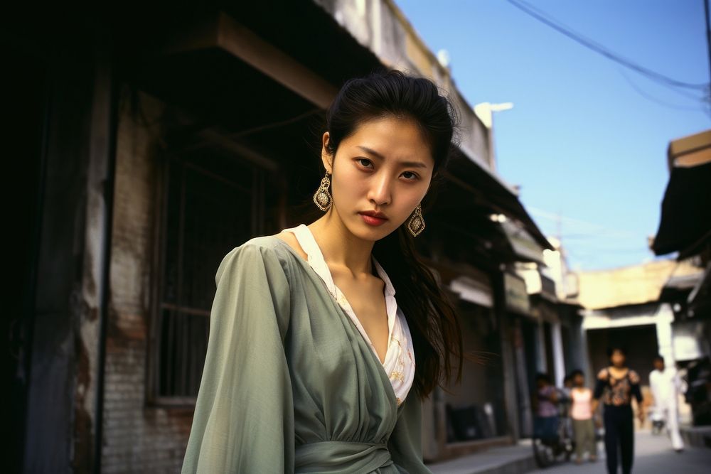 Asian model portrait dress photo. AI generated Image by rawpixel.