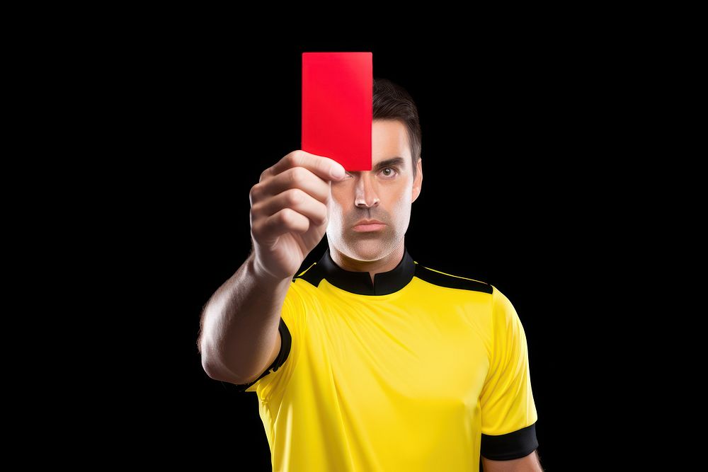 Portrait football yellow adult. AI generated Image by rawpixel.