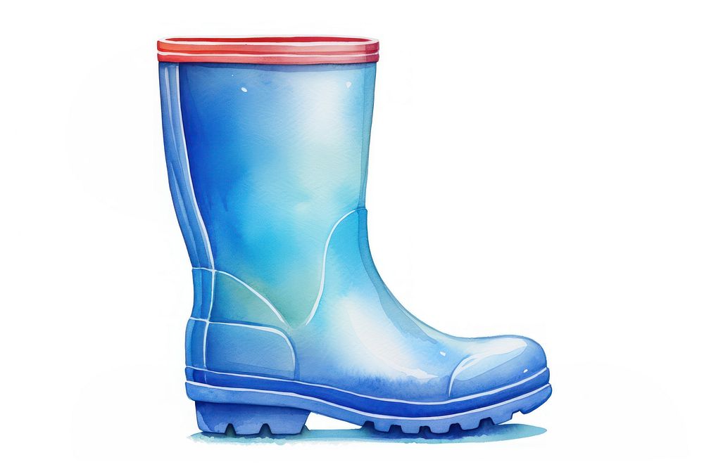 Rain boot footwear shoe clothing. AI generated Image by rawpixel.