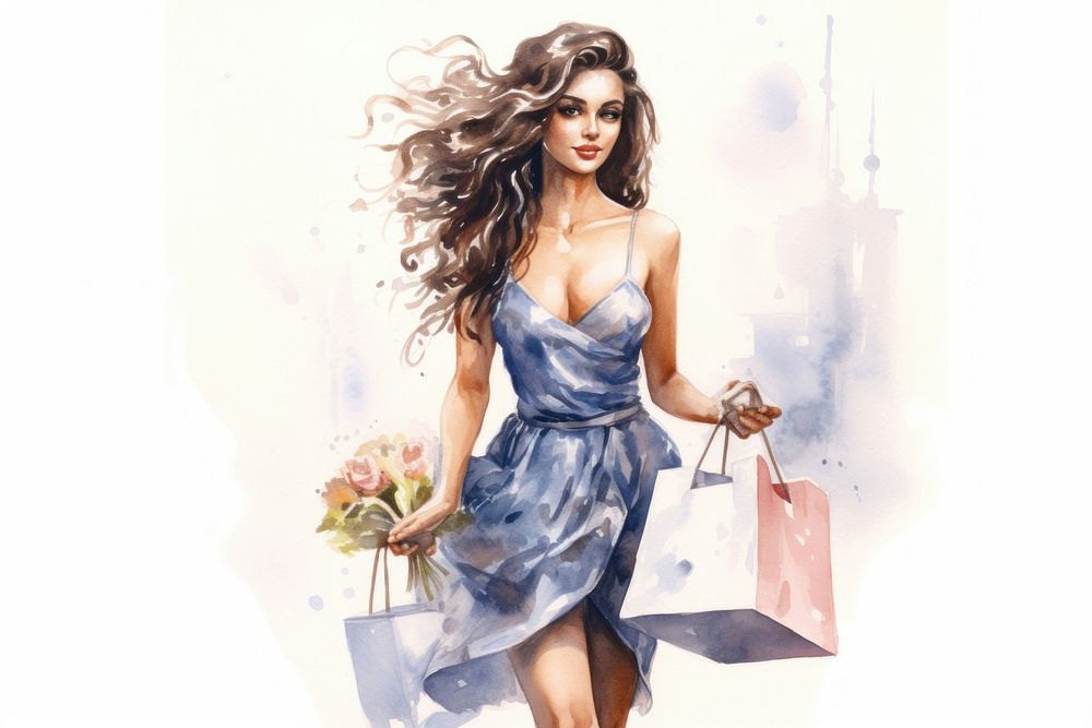 Shopping dress adult bag. AI generated Image by rawpixel.