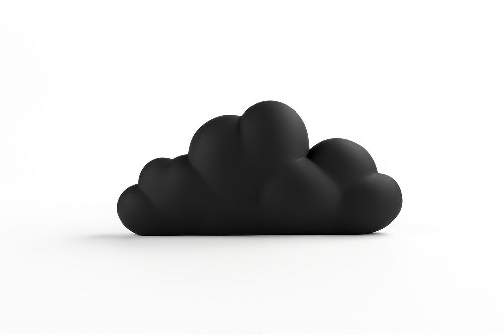 Cloud cloud black white background. AI generated Image by rawpixel.