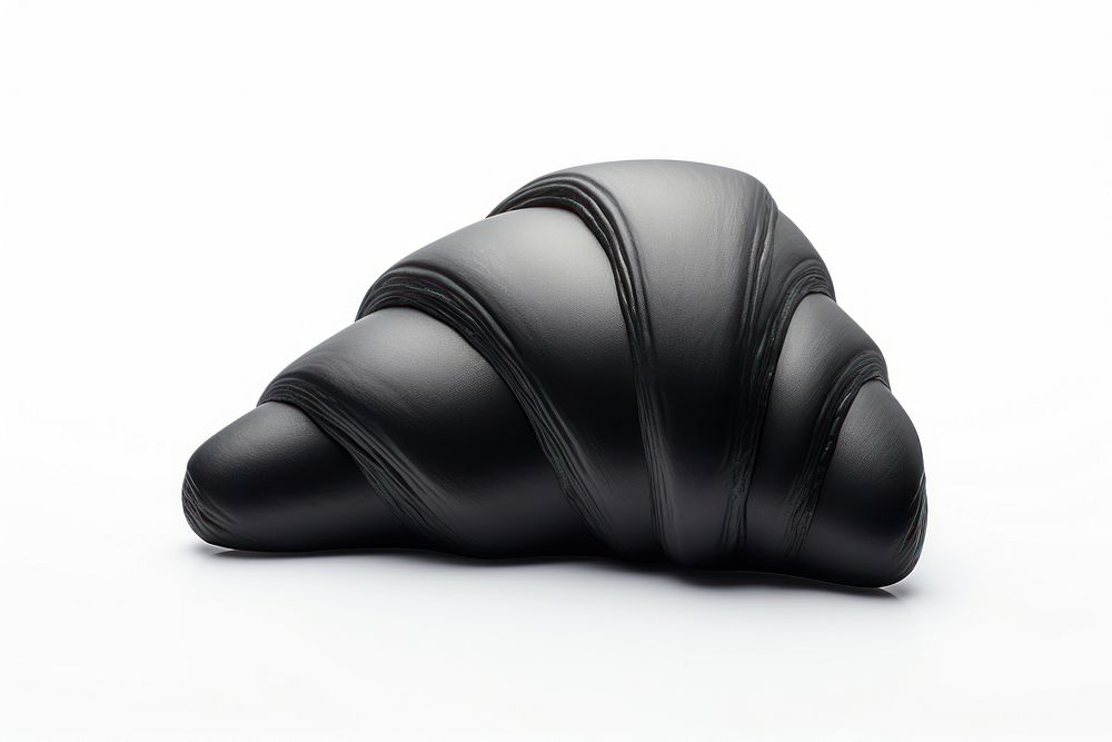 Croissant croissant black white background. AI generated Image by rawpixel.