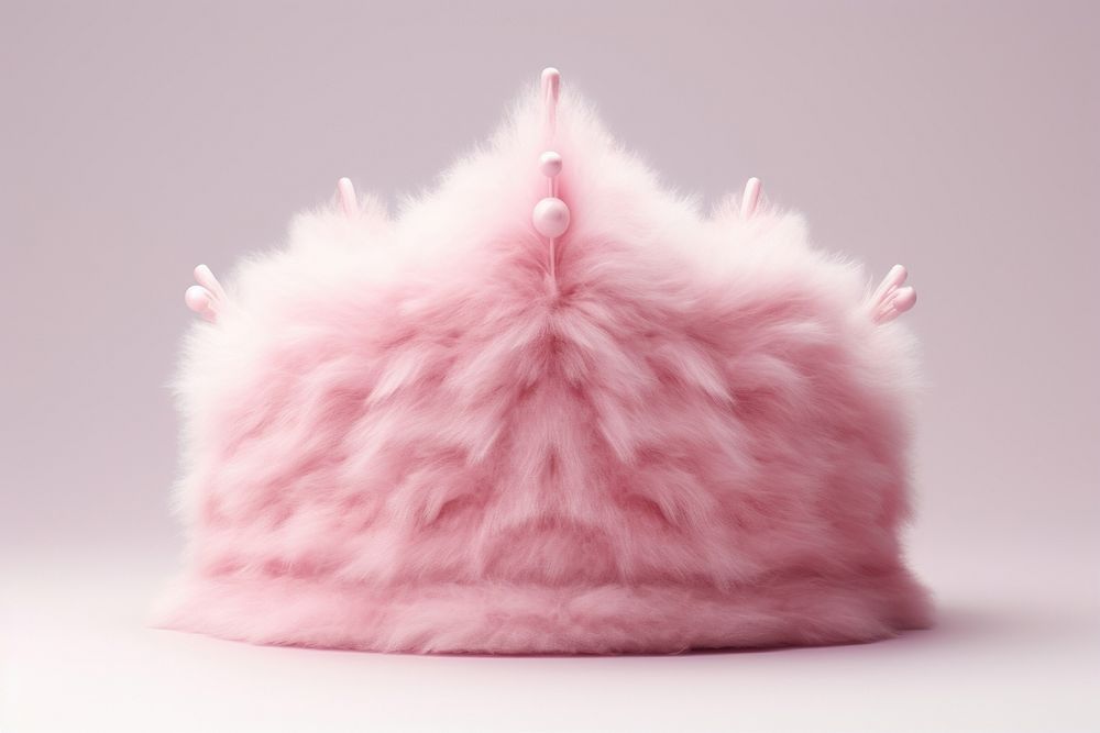 Crown fur pink softness. AI generated Image by rawpixel.