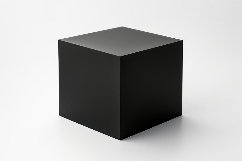Cube furniture black white background. AI generated Image by rawpixel.