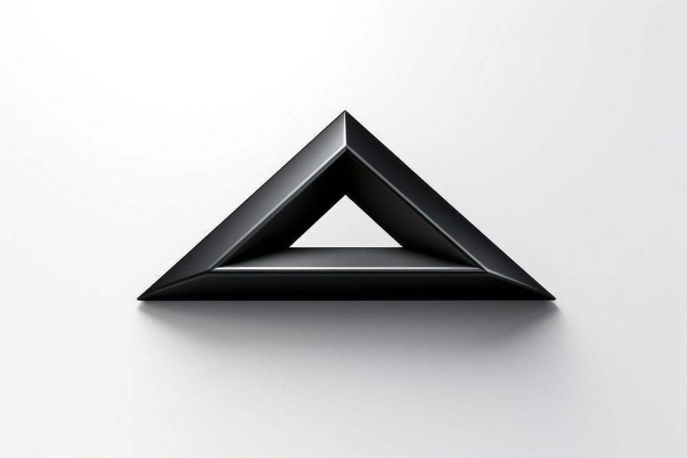 Arrow black white background triangle. AI generated Image by rawpixel.