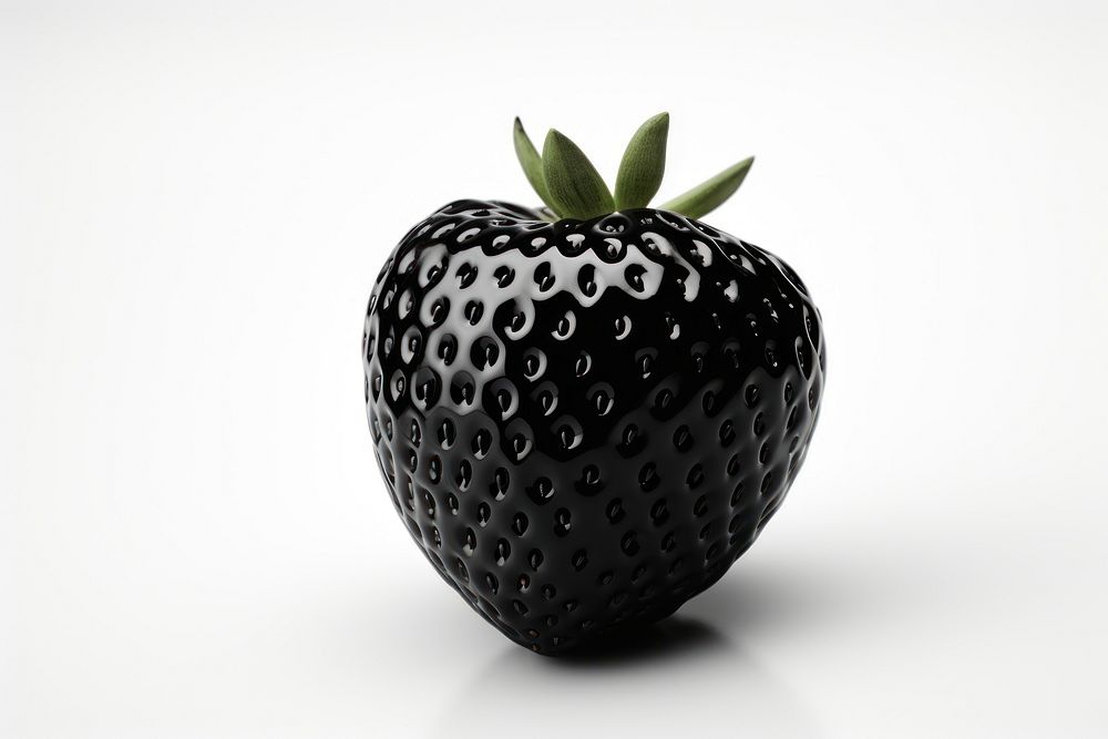 Black Strawberry strawberry fruit plant. AI generated Image by rawpixel.