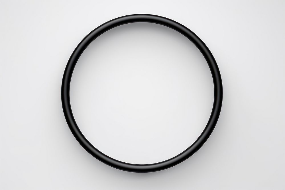Hoop black white background electronics. AI generated Image by rawpixel.