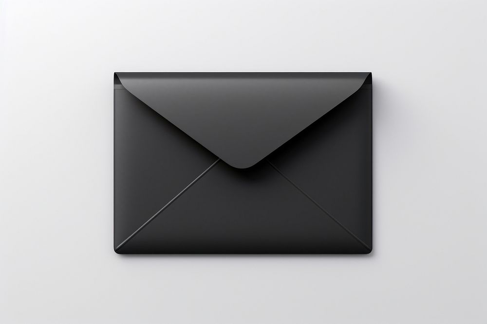 Mail icon black mail white background. AI generated Image by rawpixel.