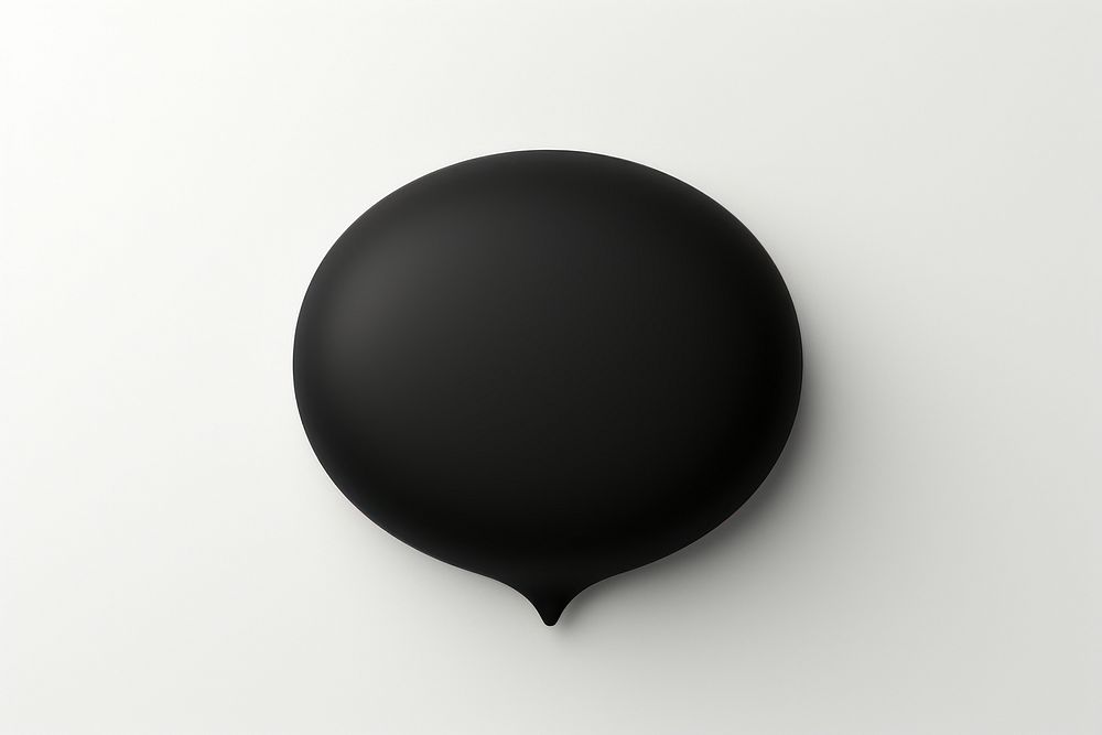Speech bubble balloon sphere black. AI generated Image by rawpixel.