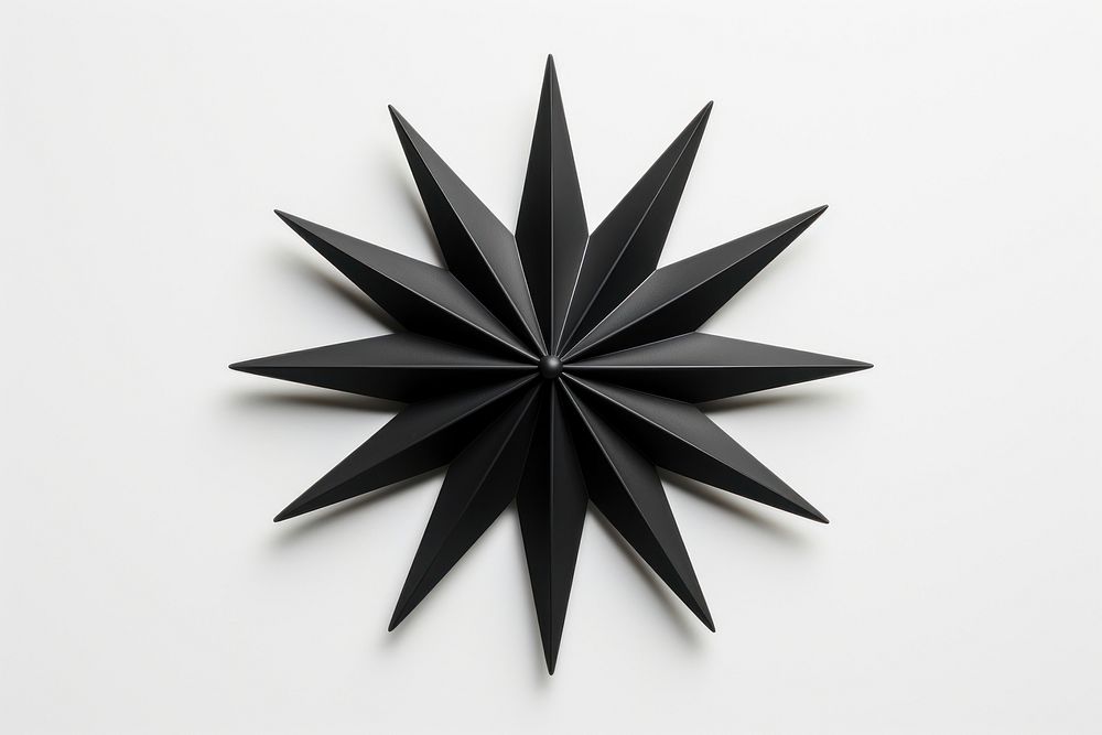 Starburst paper black star. AI generated Image by rawpixel.
