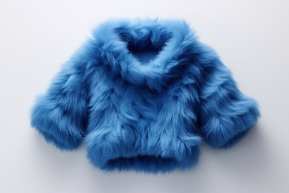 Sweater fur wool blue. AI generated Image by rawpixel.