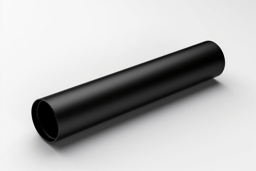 Tube cylinder black white background. AI generated Image by rawpixel.