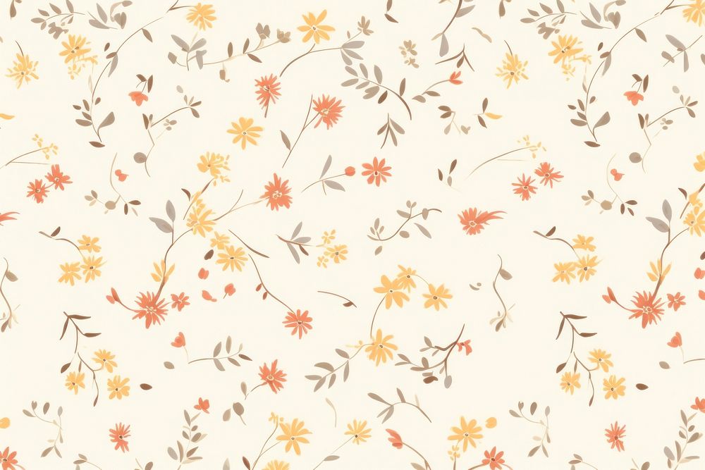 Vintage floral pattern backgrounds paper. AI generated Image by rawpixel.