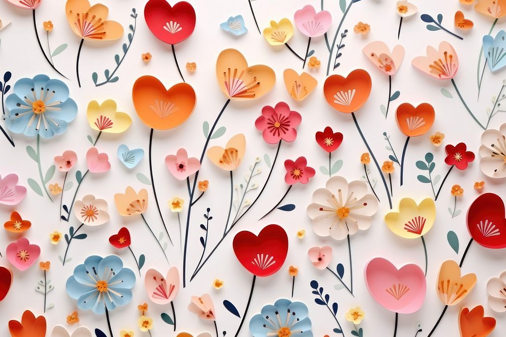 Valentines art backgrounds pattern. AI generated Image by rawpixel.