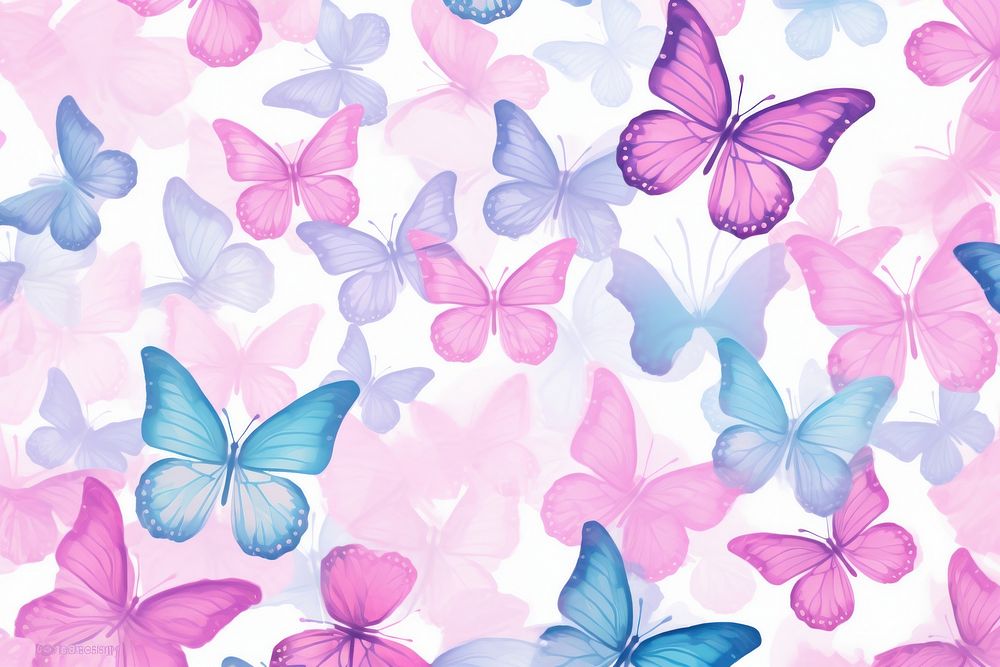 Butterfly background pattern backgrounds outdoors. AI generated Image by rawpixel.