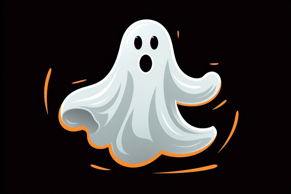 Ghost cartoon white celebration. AI generated Image by rawpixel.