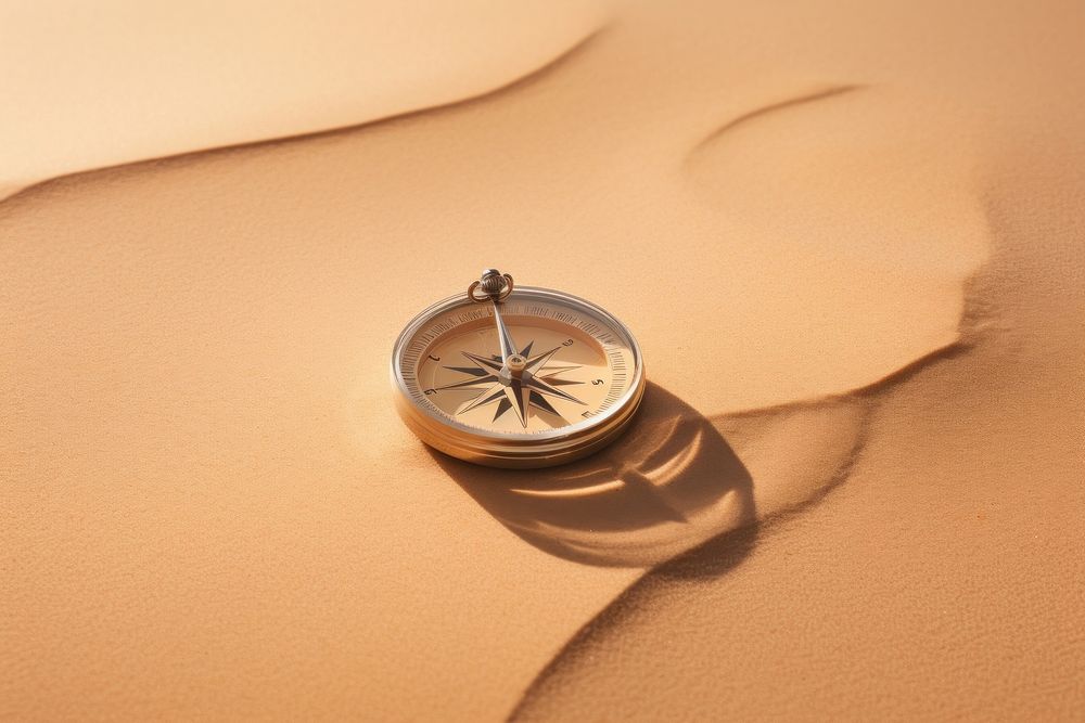 Compass sand wristwatch climate. AI generated Image by rawpixel.