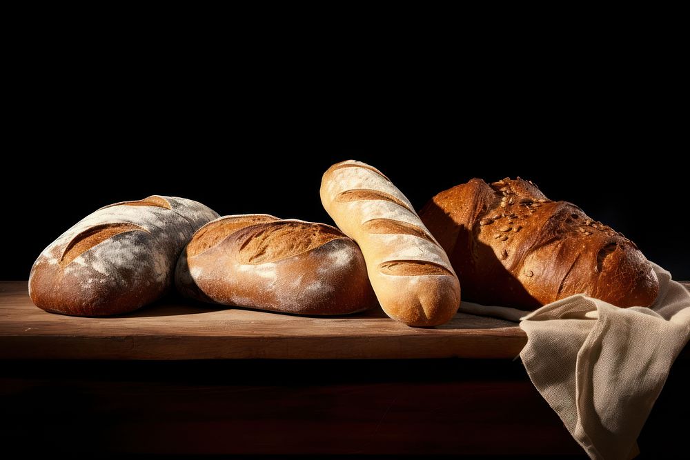 Bread baguette baked food. AI generated Image by rawpixel.