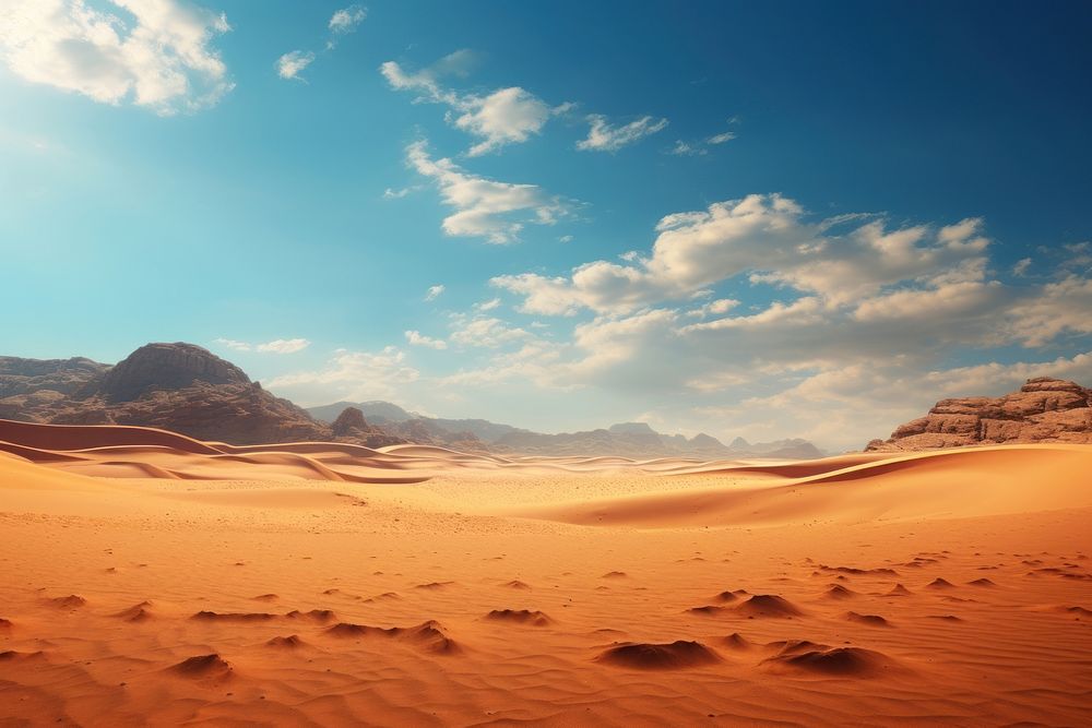 Desert background backgrounds landscape outdoors. AI generated Image by rawpixel.