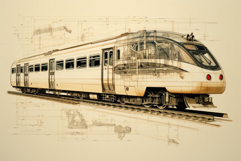 Train train vehicle railway. AI generated Image by rawpixel.
