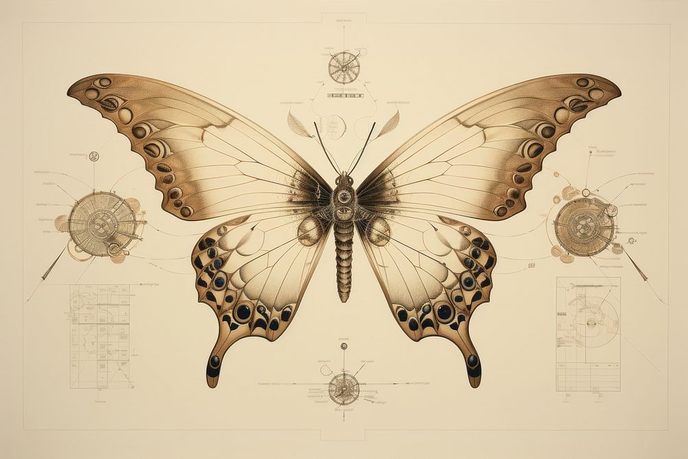 Butterfly butterfly drawing animal design