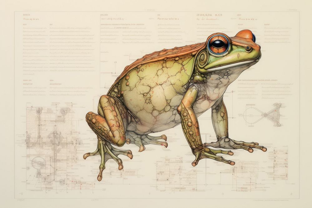 Frog frog amphibian wildlife. AI generated Image by rawpixel.