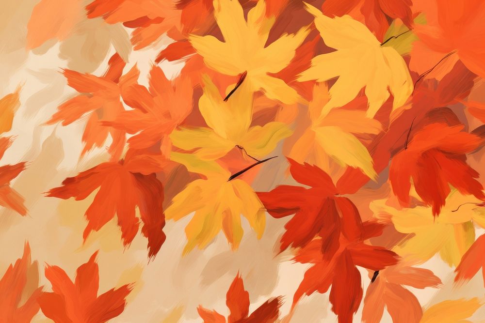 Autumn backgrounds maple plant. AI generated Image by rawpixel.