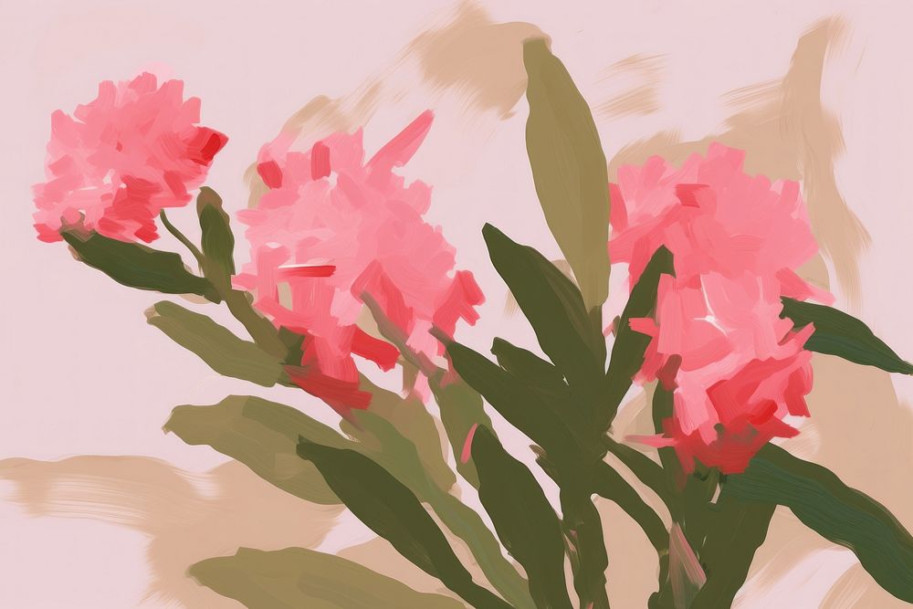 Flowers painting drawing petal. AI generated Image by rawpixel.
