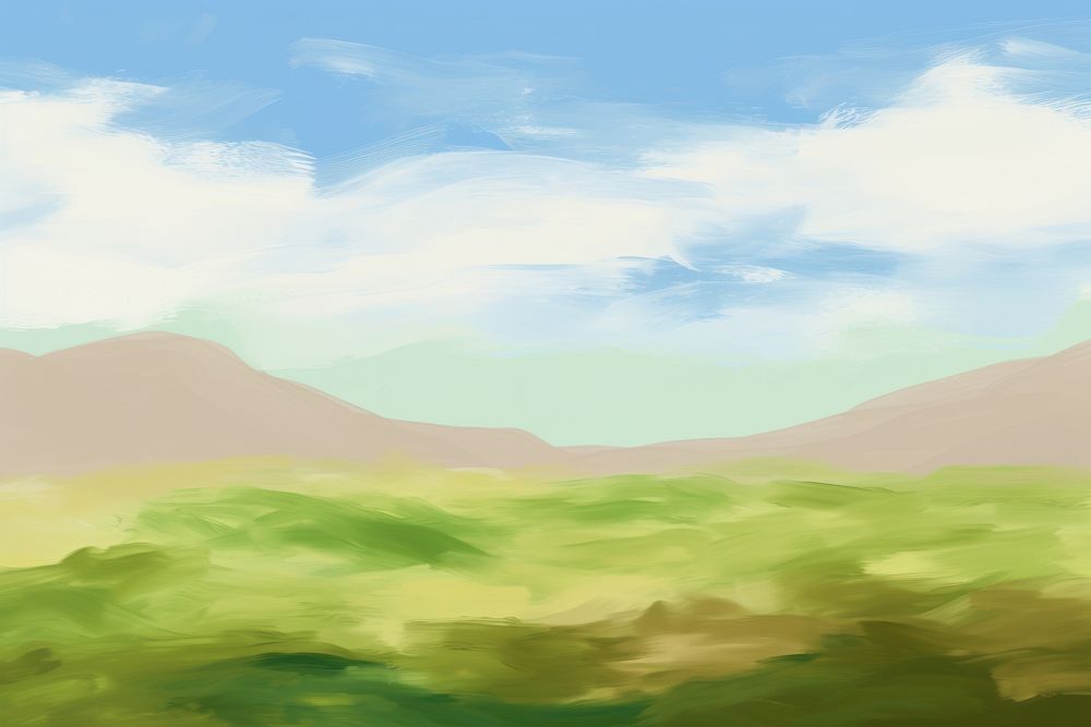 Landscape painting backgrounds outdoors. AI generated Image by rawpixel.