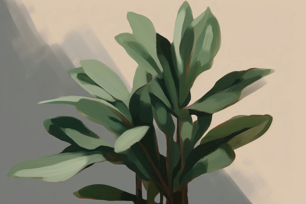 Plant painting leaf tree. AI generated Image by rawpixel.