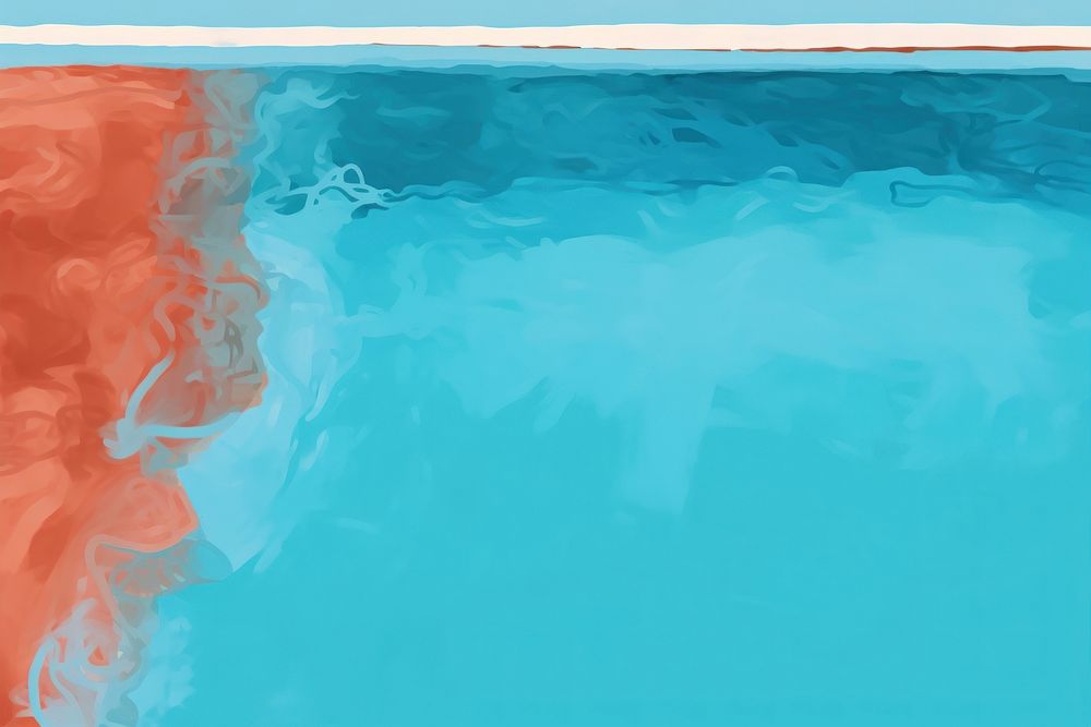 Pool outdoors swimming painting. AI generated Image by rawpixel.