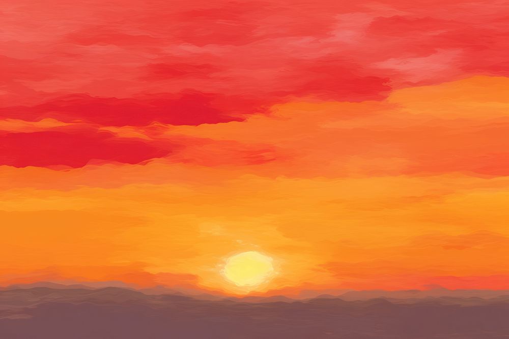 Sunset backgrounds outdoors painting