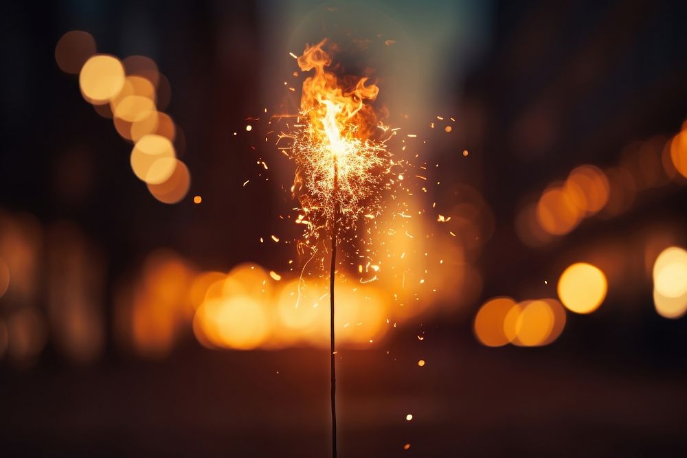 Fire fire fireworks outdoors. AI generated Image by rawpixel.