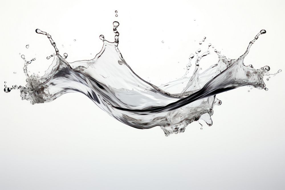 Water splash backgrounds drawing sketch. AI generated Image by rawpixel.