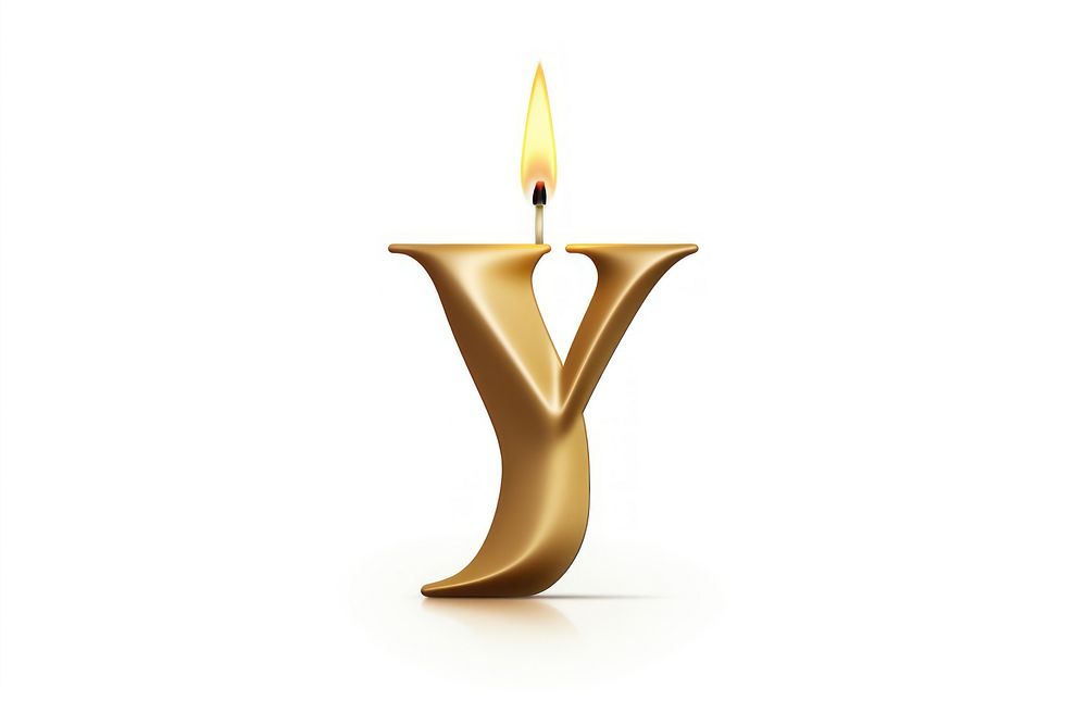Candle fire white background illuminated. AI generated Image by rawpixel.
