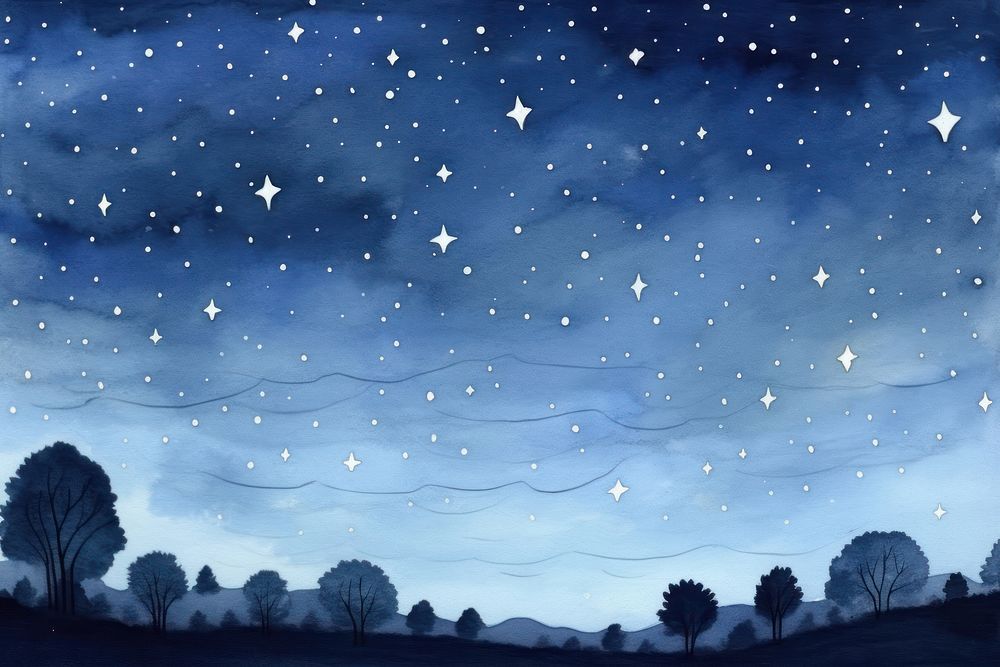 Night sky backgrounds landscape outdoors. AI generated Image by rawpixel.