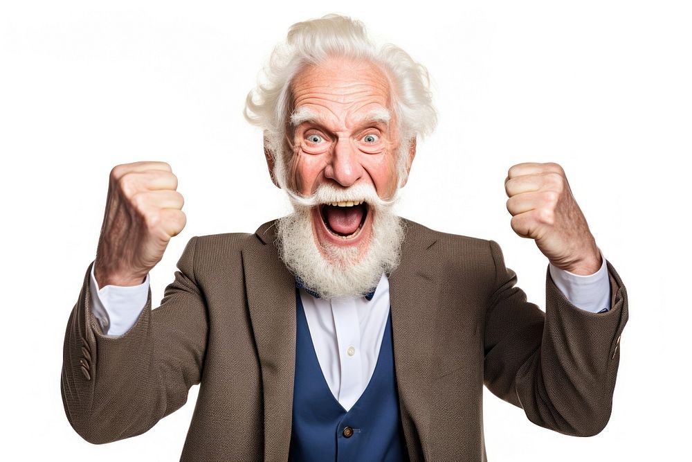Shouting success adult man. AI generated Image by rawpixel.